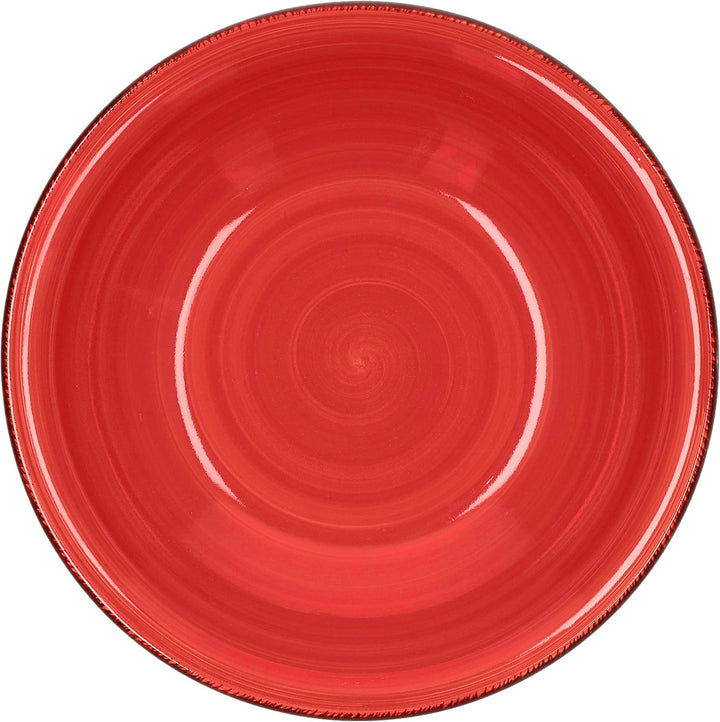 6-TLG. Tellerset Malaga | Bunte Suppenteller tief | 650 ml | Ø 21.5 cm | Salatteller rund | Servier-