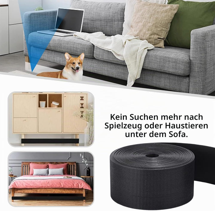 Spielzeugblocker für Möbel, Verstellbare Stossstange, Schwarze Couch-Stopper,Couch Under Blocker, Sp