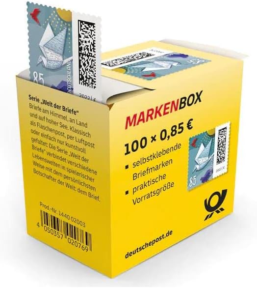 100x 85Cent Briefmarken zufällig ausgewähltes Motiv + Heartforcards® Versandschutz