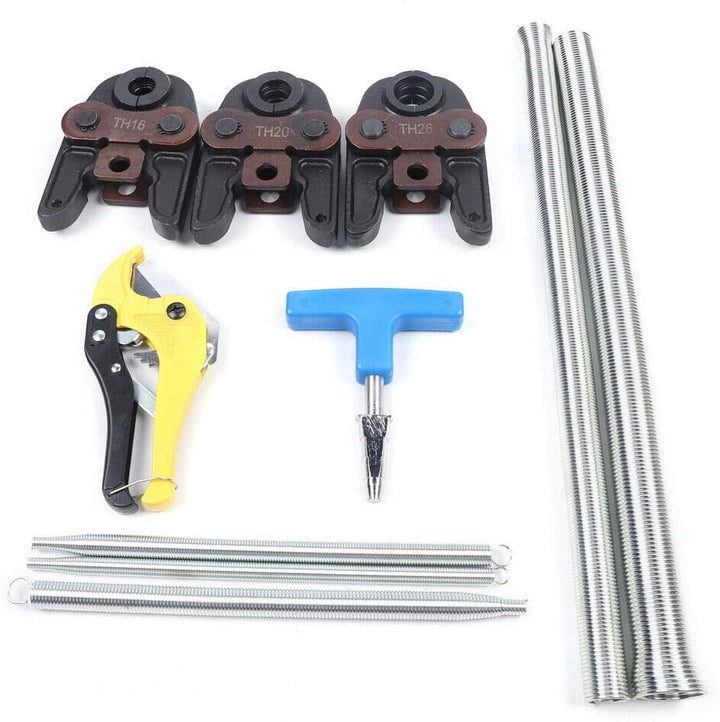 LENJKYYO Verbundrohr Presszange Werkzeugset Pressbacke mit Werkzeugset mit TH16-20-26mm Metall mit M