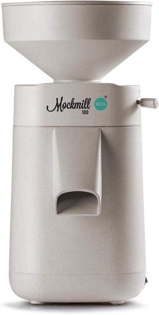 Getreidemühle Mockmill 100 | Made in Germany | Edelkorund und Keramik Mahlstein (Mockmill 100 + Bio