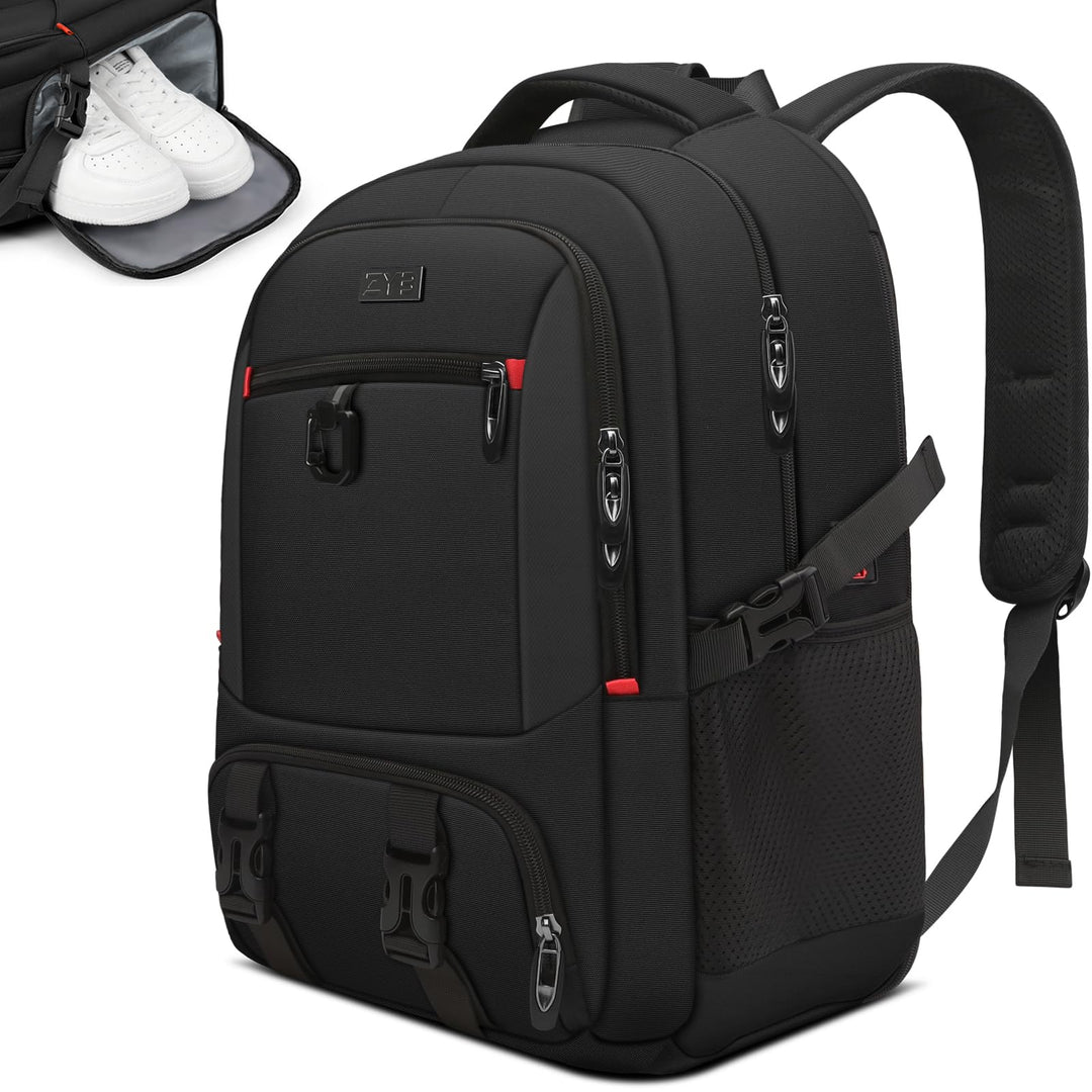 ZYB Laptop Rucksack 17,3 Zoll, Gross Laptop Backpack 17 Zoll Rucksack Herren Damen Wasserdicht Erwei