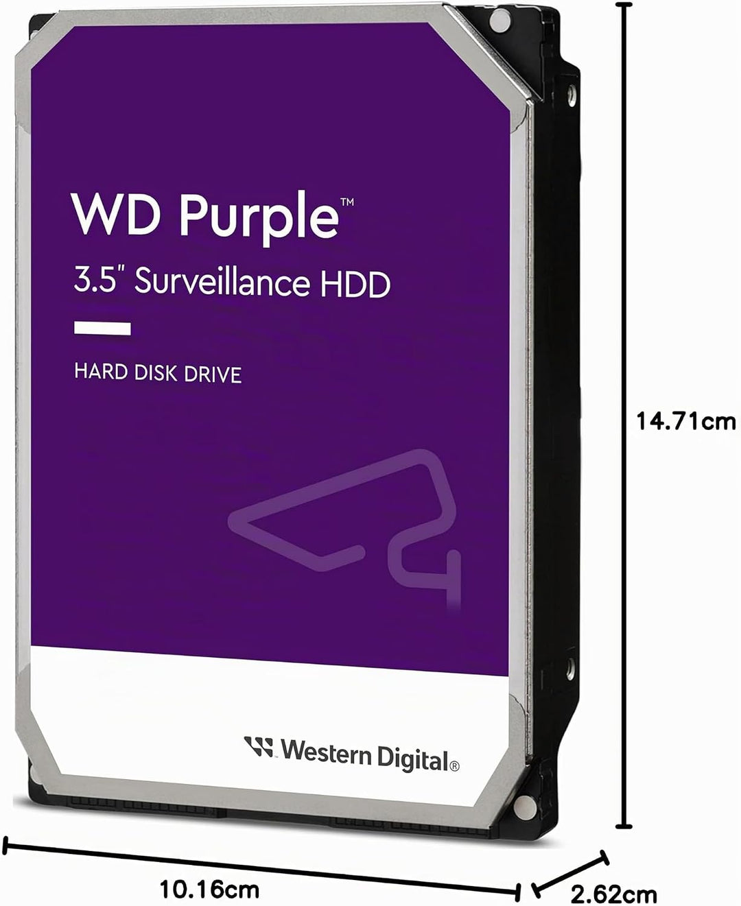 WD Purple interne Festplatte 1 TB (3,5 Zoll, 5400U/min, 360 TB/Jahr Workloads, SATA 6Gb/s, für Dauer