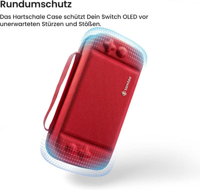 tomtoc Tasche Case für Nintendo Switch / Switch OLED Modell, Hard Tragetasche für Switch Konsole, 24