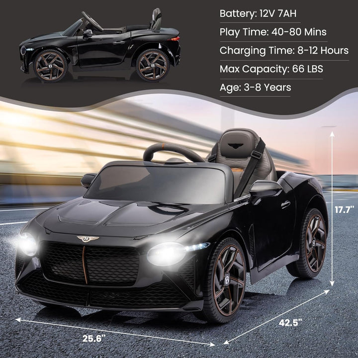 Elektroauto Für Kinder 12V, Unter Der Lizenz Von Bentley Bacalar, Ferngesteuerte Elektrofahrzeuge Fü