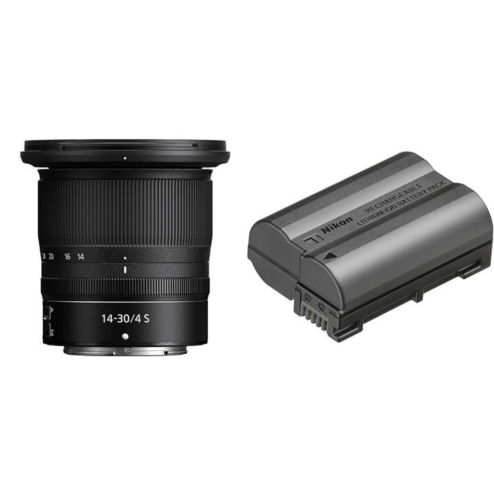 NIKKOR Z 14-30 mm 1: 4 S & EN-EL15c Lithium-Ionen-Akku Bundle mit Akku, Bundle mit Akku