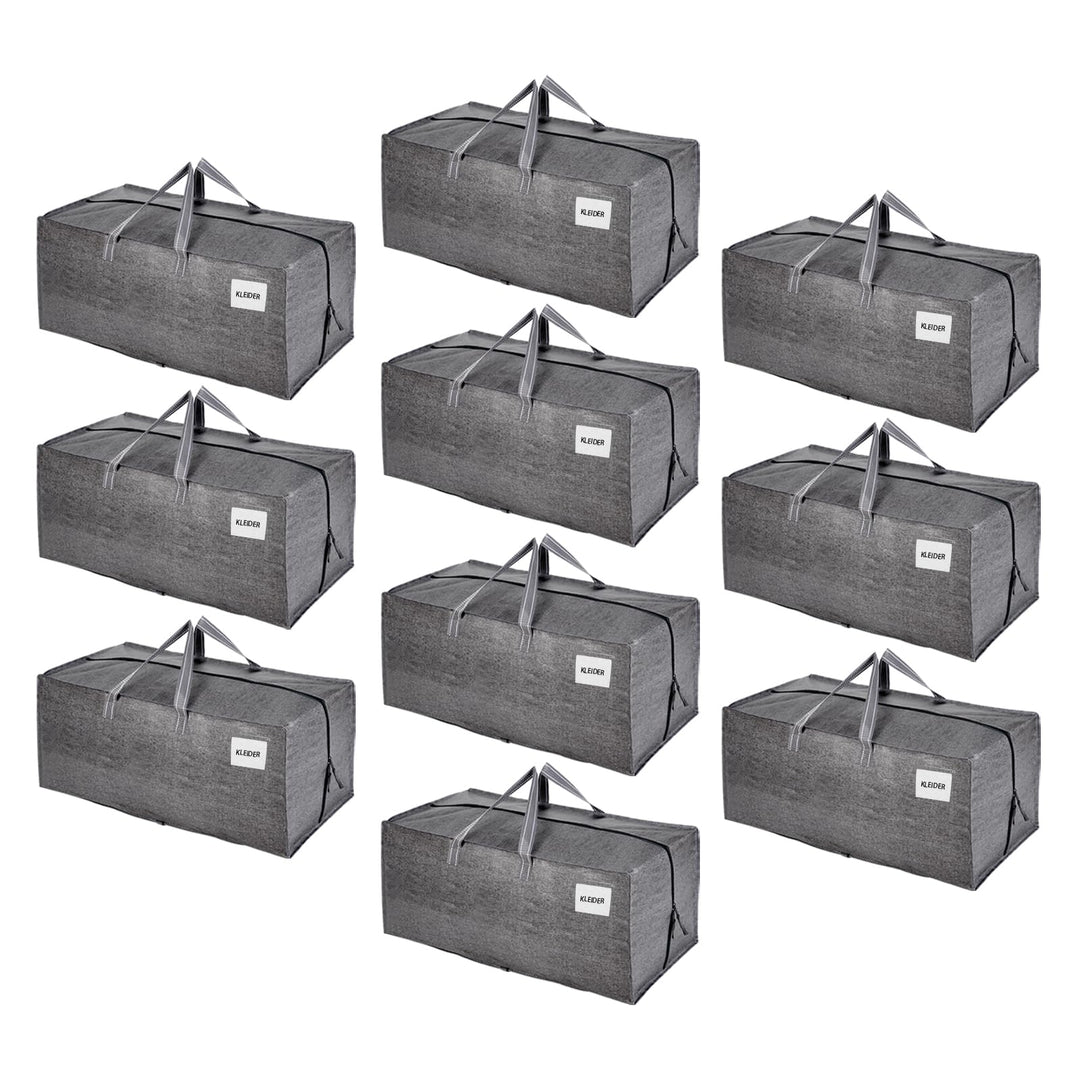 VENO 10-er Pack extra grosse Umzugstaschen mit Rucksackgurten, Umzugshelfer, starke Griffe und Reiss