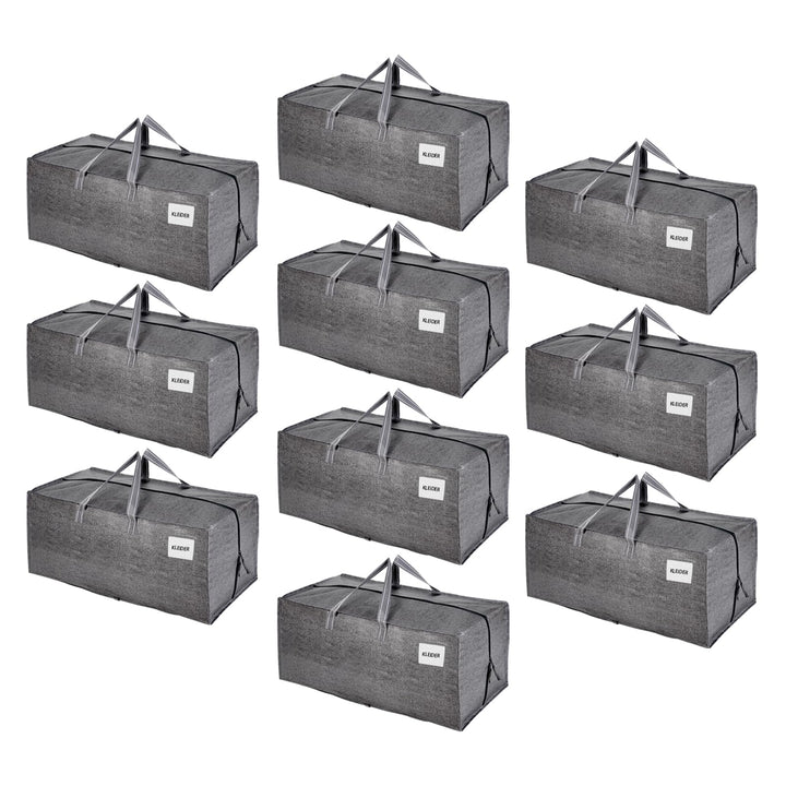 VENO 10-er Pack extra grosse Umzugstaschen mit Rucksackgurten, Umzugshelfer, starke Griffe und Reiss