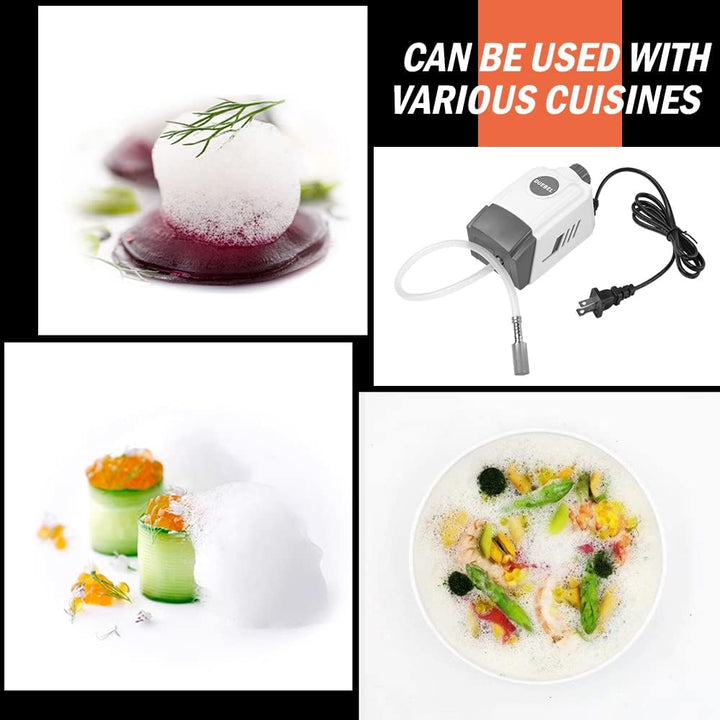 DUEBEL Molekulare Gastronomie Schaum Generator, Stufenlose Geschwindigkeit Regulierung Schaum Erzeug