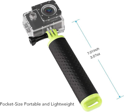 WOLFANG Schwimmer Handgriff Action Cam Unterwasser Handgriff, Floating Hand Grip Einbeinstativ Tauch