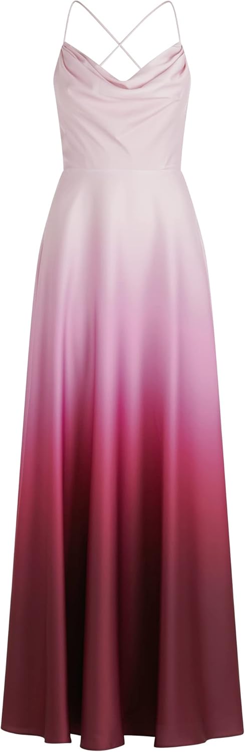 Vera Mont Damen Kleid 42 Pink/Dunkelrot, 42 Pink/Dunkelrot