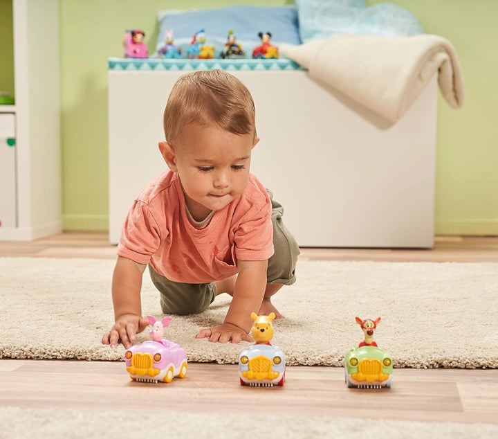 VTech TUT TUT Baby Flitzer - Winnie Puuhs Cabrio – Spielzeugauto mit Musik, spannenden Sätzen und Ge
