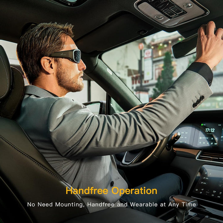 OhO Video Glasses Pro,24M Resolution H.265 Sports Sunglasses Camera with 32GB Memory, Black-black Le