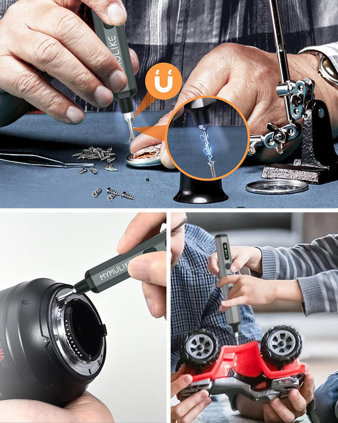 68-in-1 Elektrisches Präzisions Schraubendreher Set – Mini Akkuschrauber mit 5 einstellbaren Drehmom