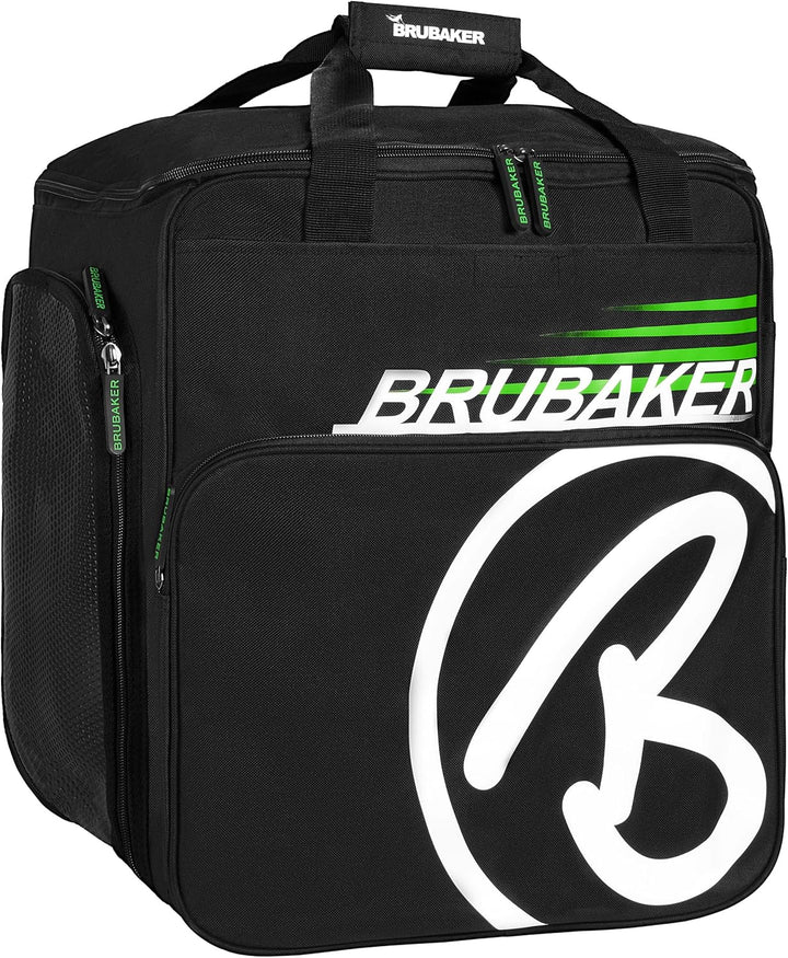 BRUBAKER Skischuhtasche Super Champion - Komfort Skischuhrucksack - Helmtasche Stiefeltasche mit Ruc