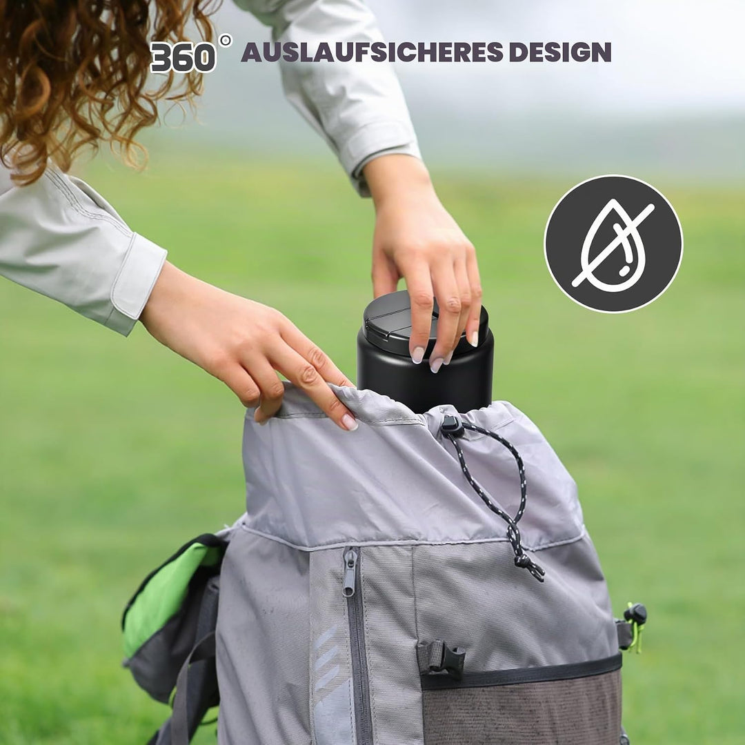 Itslife Thermobehälter für Essen 760ml, Thermo Lunchbox Kinder mit Schnallendeckel und Löffel, Warmh