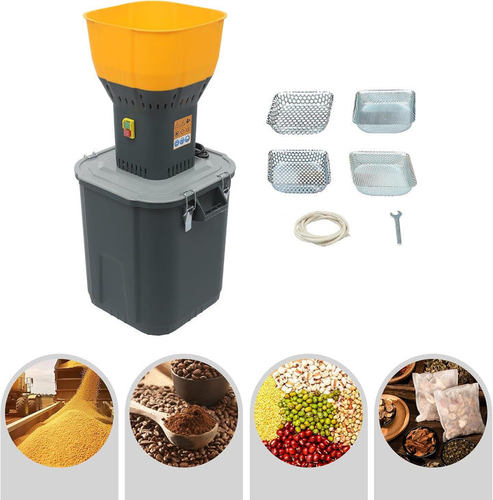 45L Getreidemühle Elektrisch, 1300W Professionelle Schrotmühle Kornmühle mit 5 Siebe für alle Arten