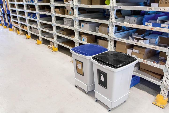 DURABLE Abfallbehälter DURABIN® ECO 90L quadratisch