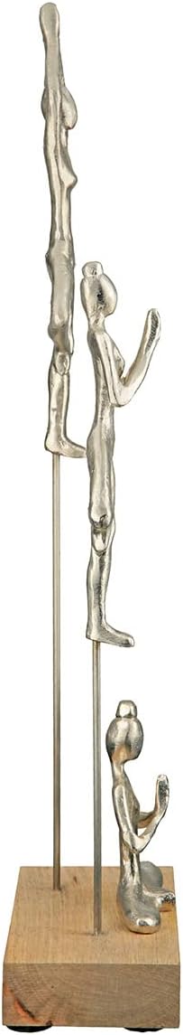 Casablanca Holz Deko Skulptur Yogagruppe - Deko Wohnzimmer - Geschenk - Höhe 51 cm