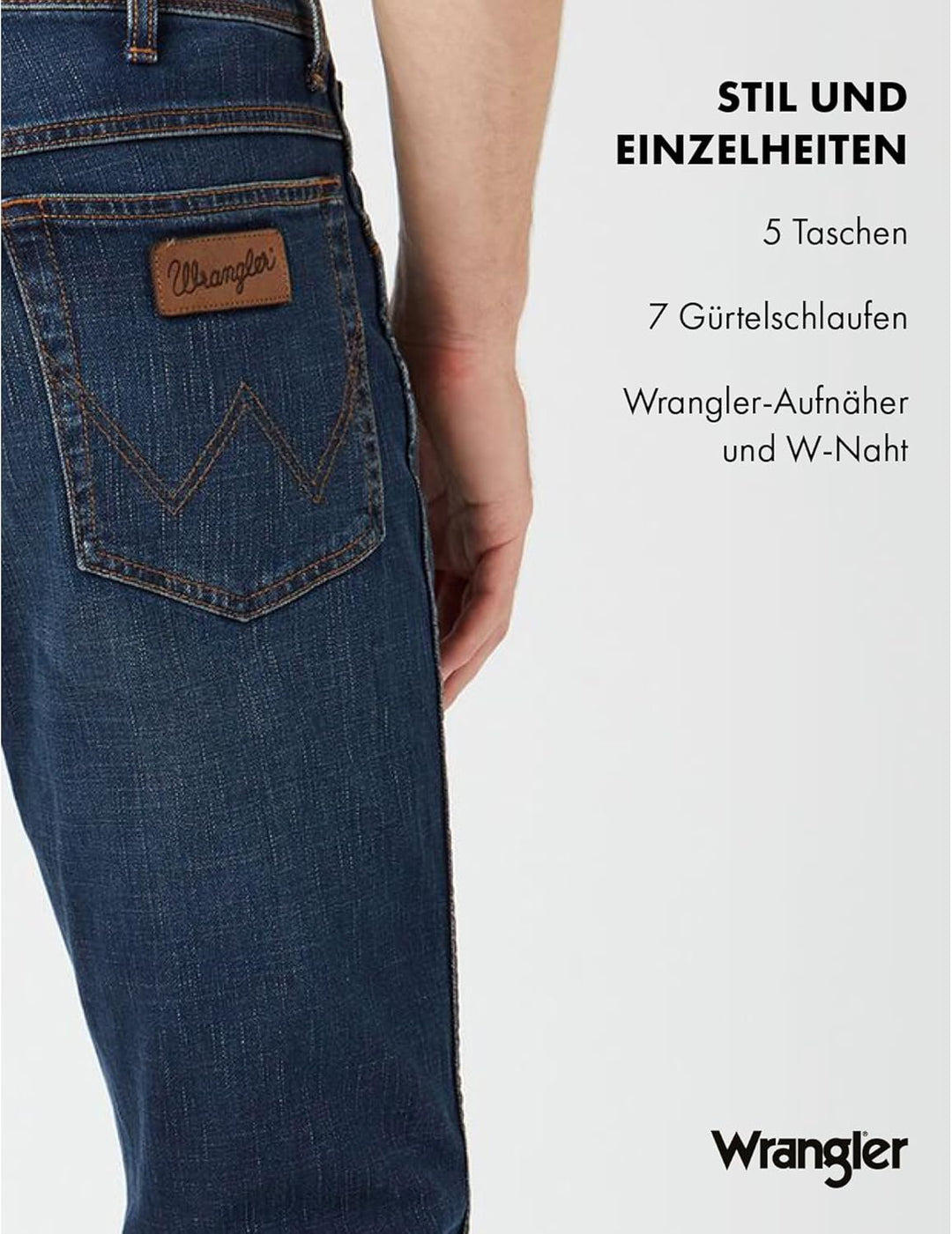 Wrangler Herren Jeans Texas 28W / 32L Blue Black, 28W / 32L Blue Black