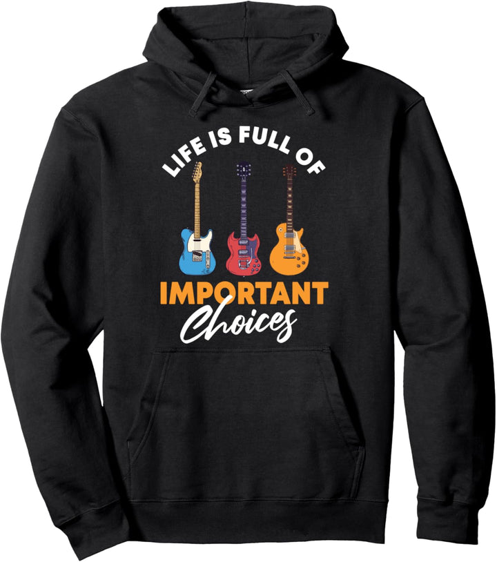 Lustiges Bassist Design, Gitarristen, Gitarre Spielen Motiv Pullover Hoodie