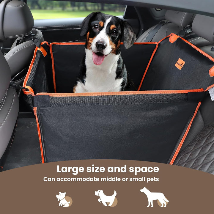 pecute Hunde Autositz M 60 * 50 * 55 cm, Verstärkter Hundesitz Auto für Mittlere & kleine Hunde mit