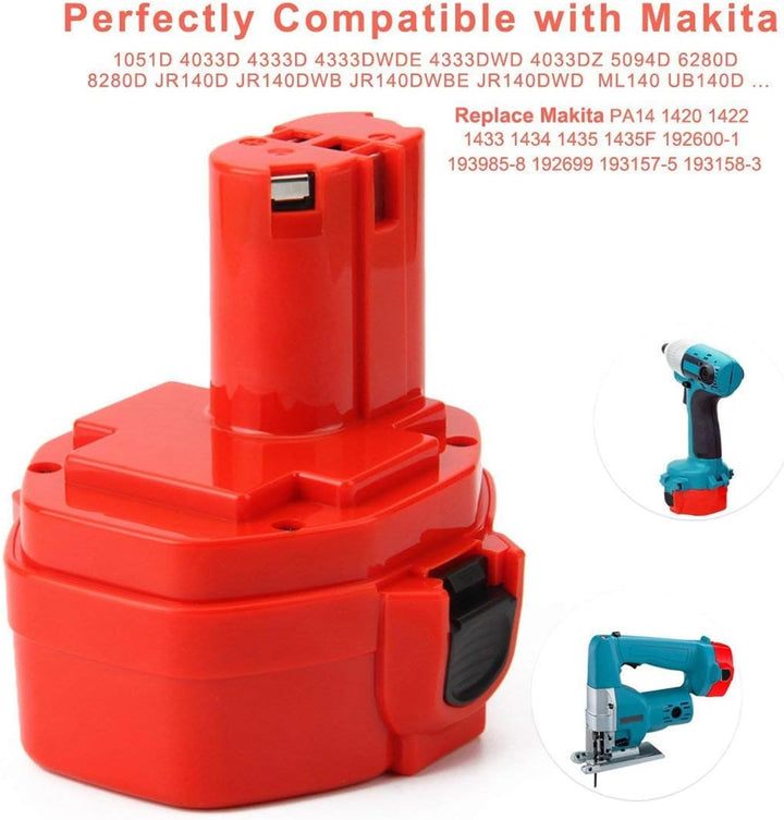 Exmate 14.4V 3.0Ah NI-MH Akku for Makita PA14 1420 1422 1433 1434 1435 1435F 192600-1 193985-8 19269