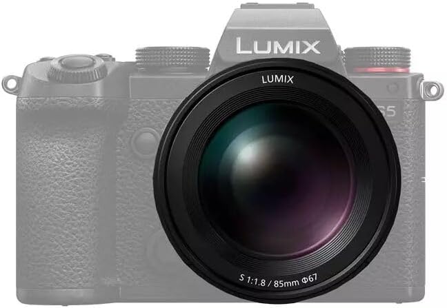 Panasonic S-S85E LUMIX S Objektiv (85mm, L-Mount Objektiv, F1.8, Filtergrösse 67mm) schwarz, 85mm