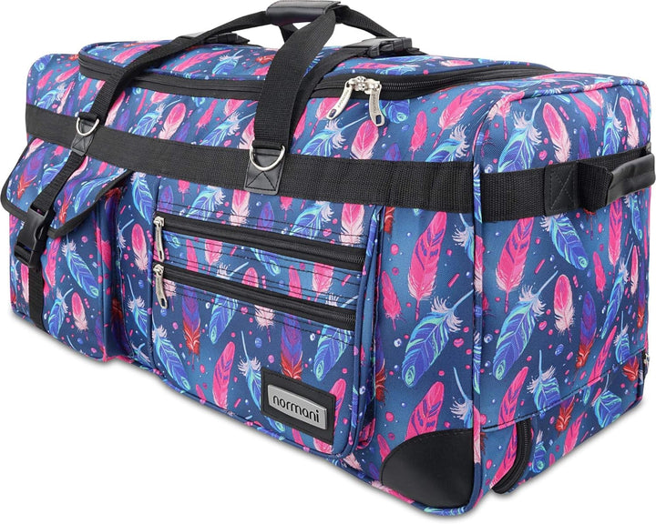 normani® Reisetasche mit Rollen 80 Liter Volumen Jumbo Big-Travel Reisetrolley riesige XXL in vielen