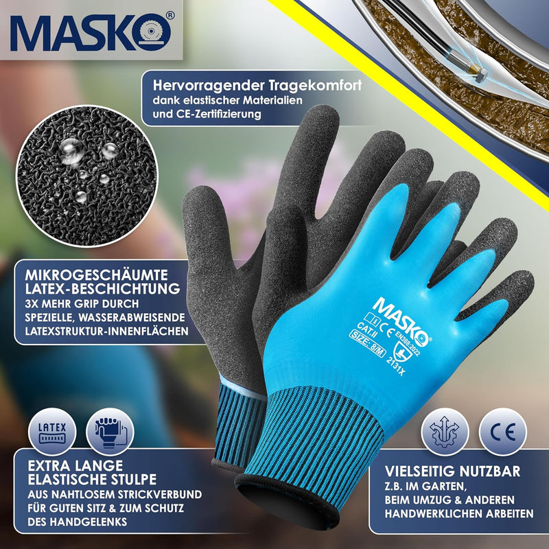 MASKO® Premium Rohrreinigungsschlauch Set Abflussreiniger 15m, 200 bar inkl. Tasche 3 Adapter 2 Düse