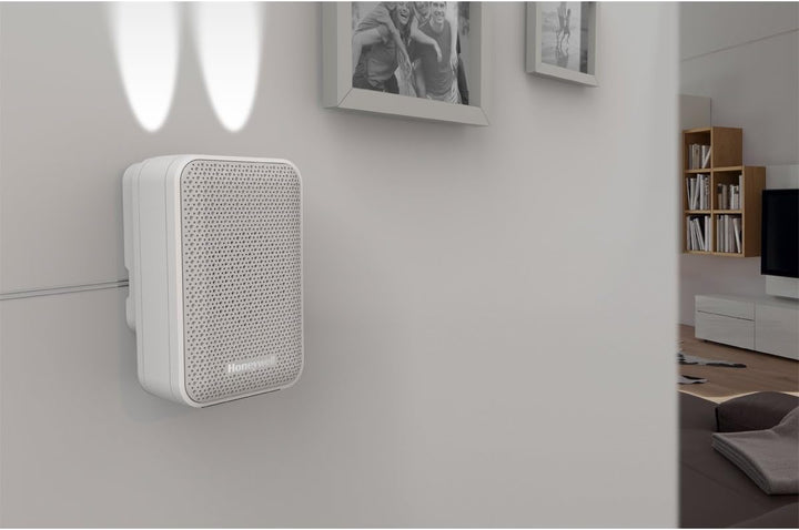 Honeywell Home DW313S Serie 3 verdrahteter Türgong mit LED-Licht (weiss), Weiss, 216 x 115 x 68 verd