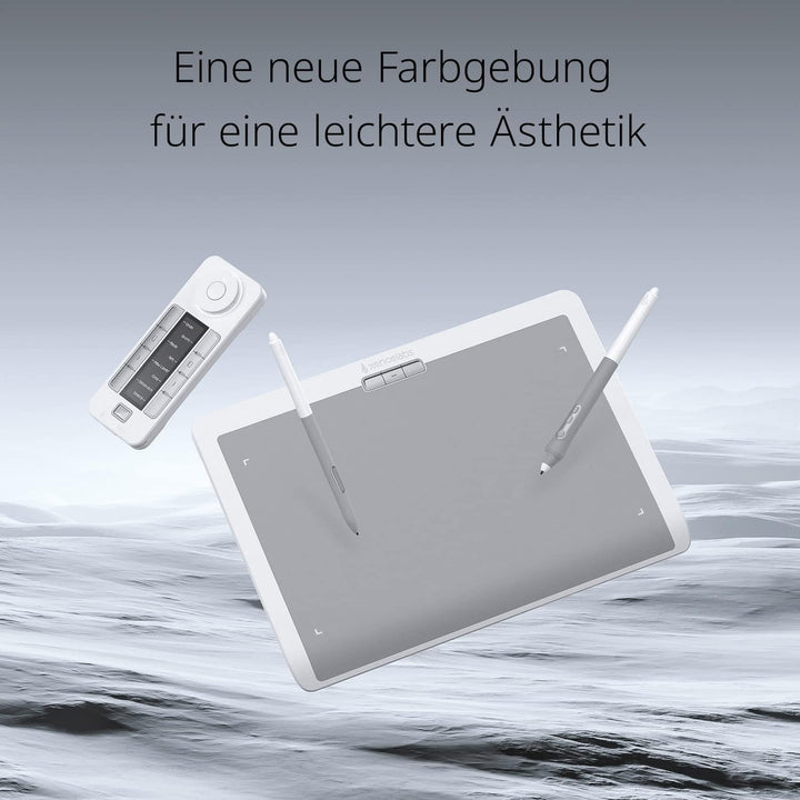 XENCELABS Grafiktablett Kabelloses Zeichentablett mit Shortcut-Fernbedienung, Stifttablett mit 2 bat