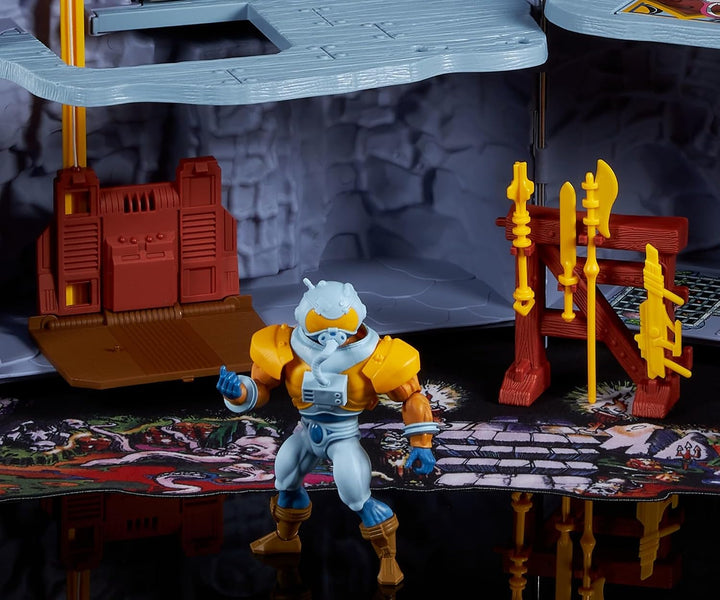 Masters of The Universe Spielset Vintage-Schloss Grayskull mit Spielmatte und Raumfahrerfigur, Burgt