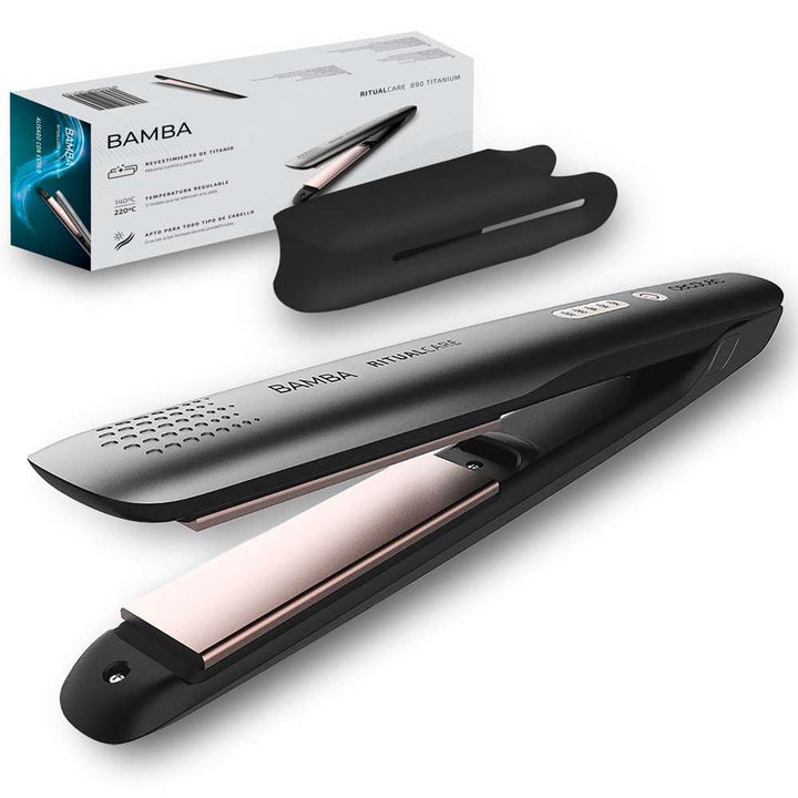 Cecotec Stijltang Bamba RitualCare 890 Titanium. Titanplatten, Temperatureinstellung 140-200 ºC, aut
