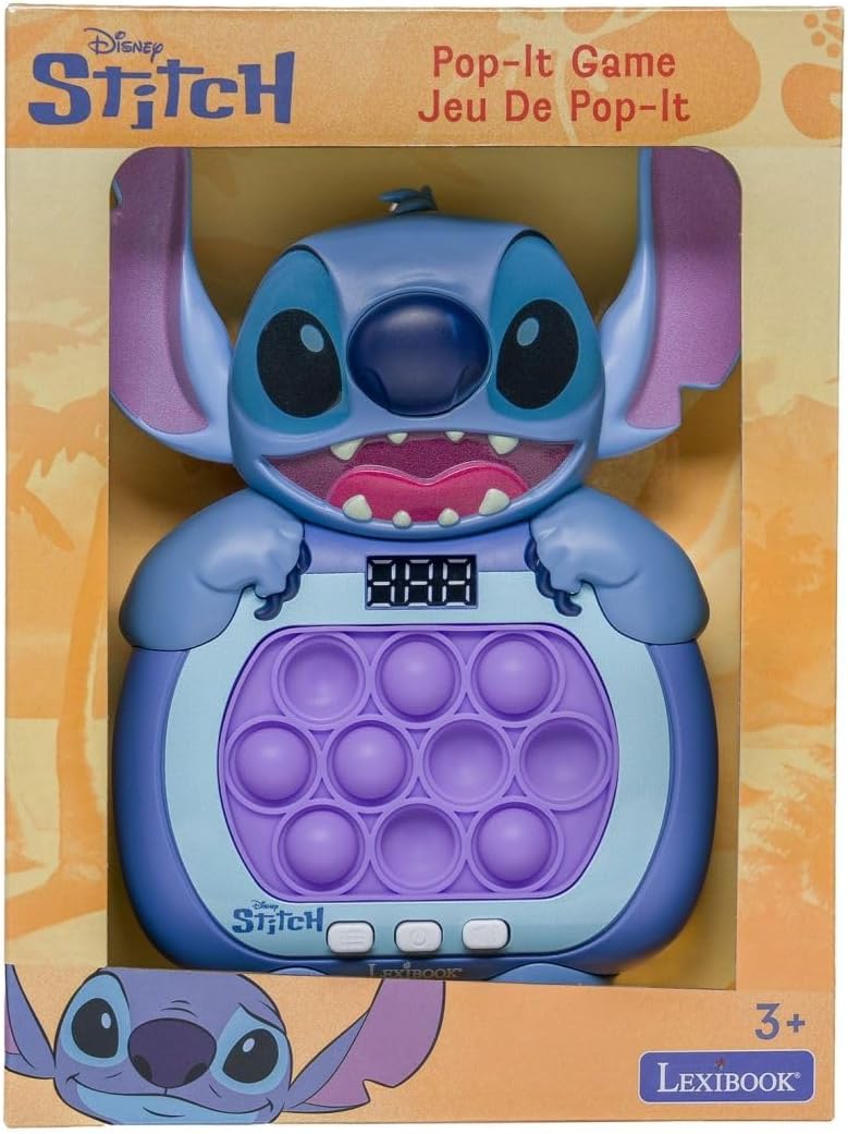 Lexibook, Disney Stitch, Stitch Schnellspiel, Blau, JG500DLXB