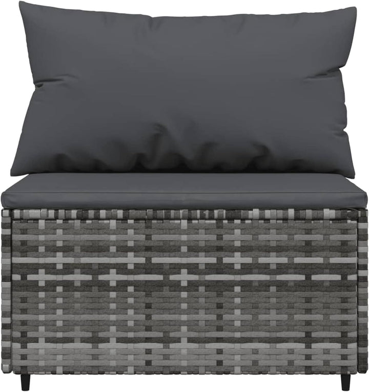 Festnight Gartensofa 3-Sitzer Rattan Sofa Balkonmöbel Lounge Sofa Outdoor Balkonsofa Balkon Couch Ga