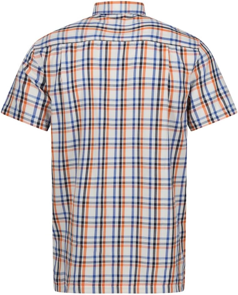 Regatta Herren Regatta Mindano Viii Kurzarmhemd für Herren Hemd (1er Pack) L Royal/Persimmon Check,
