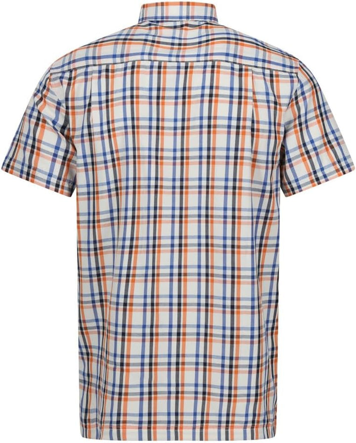 Regatta Herren Regatta Mindano Viii Kurzarmhemd für Herren Hemd (1er Pack) L Royal/Persimmon Check,