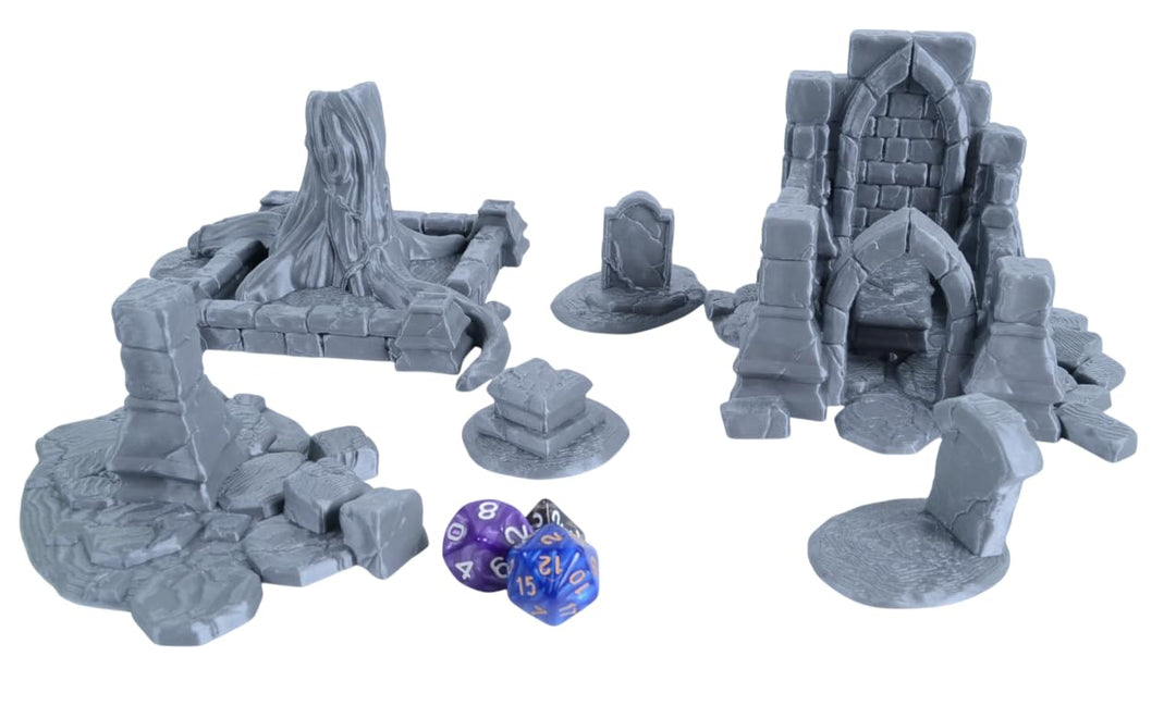 Friedhofsruinen Bausatz für Frostgrave, Mordheim & Tabletop-Gelände