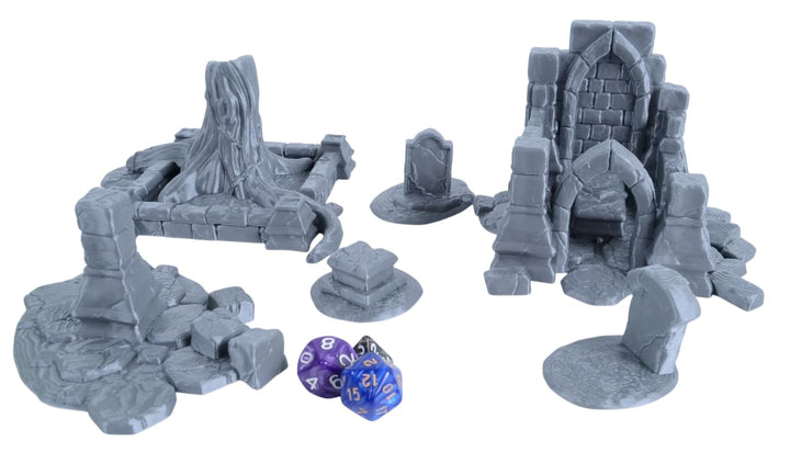 Friedhofsruinen Bausatz für Frostgrave, Mordheim & Tabletop-Gelände