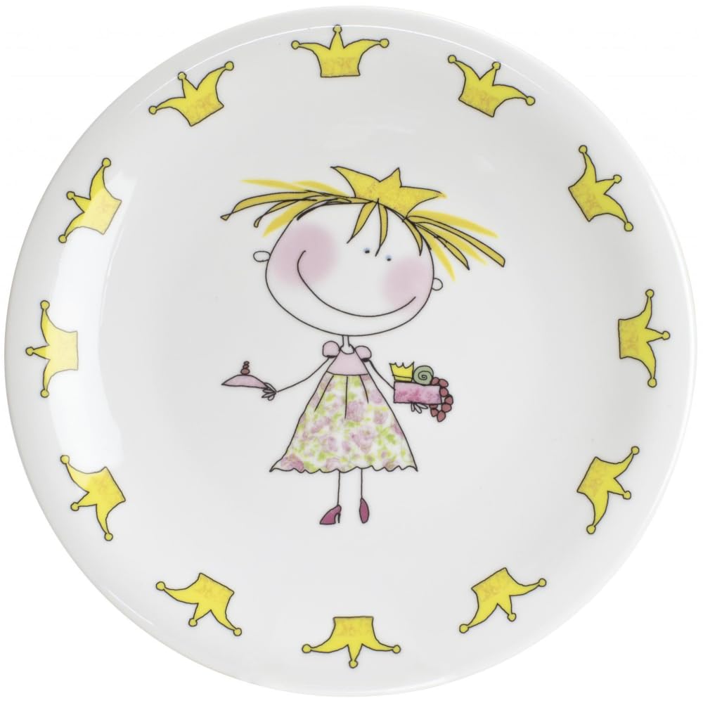 KAHLA 323460A76645C Kids Frühstücksteller 21,5 cm Märchenprinzessin | Frühstücksteller mit Prinzessi