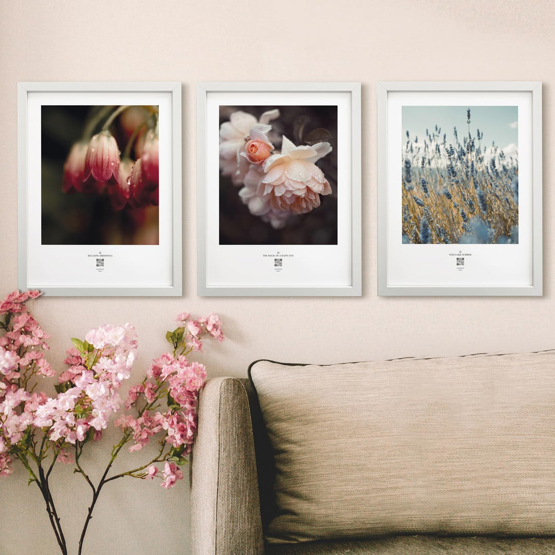 VALINA HÖRBAR RELAX | Hörbild | 3er-Set | Blumen | Poster Poster / Papier 30cm x 40cm, Poster / Papi