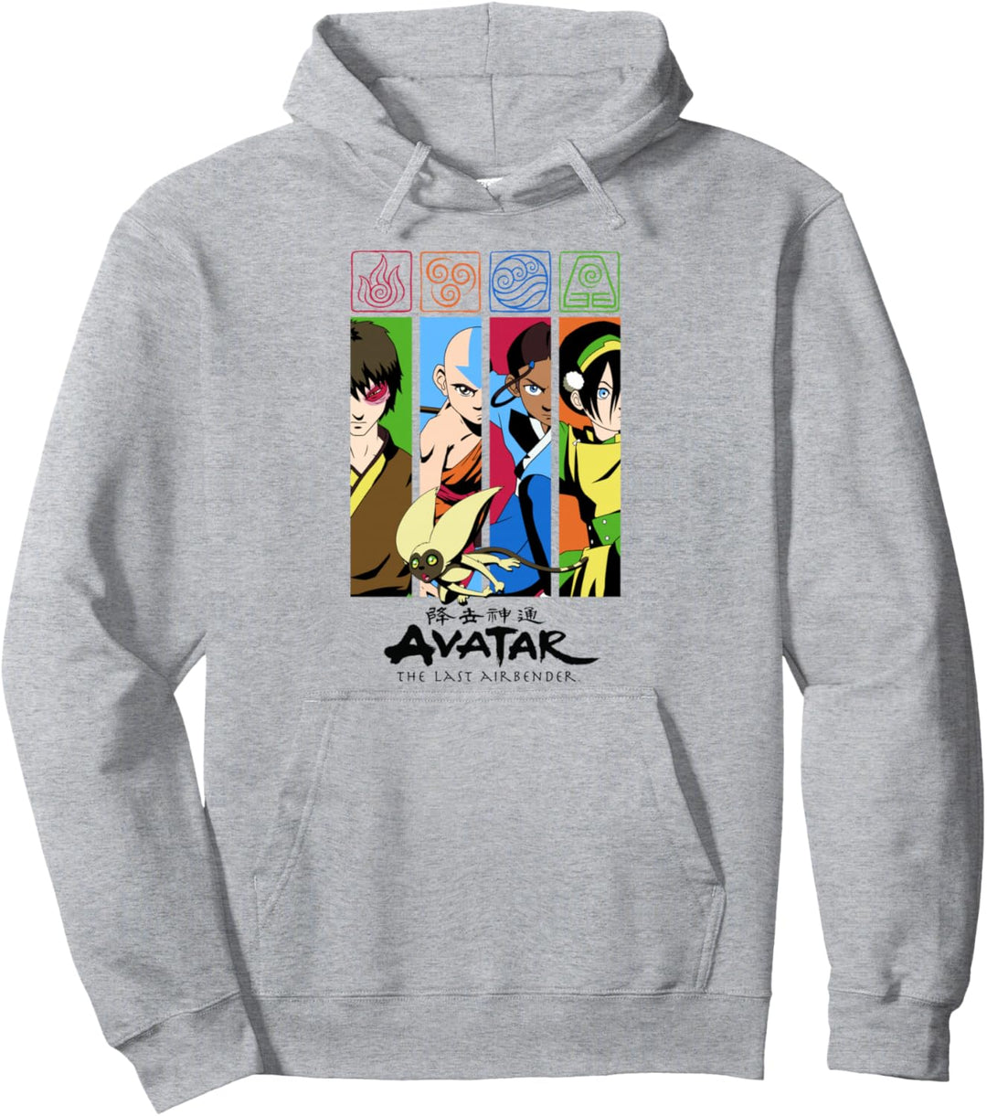 Avatar: The Last Airbender Group Character Panels Pullover Hoodie