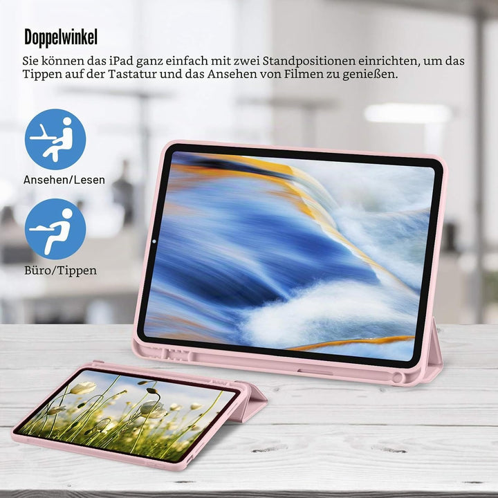 Hülle für iPad 11. Generation A16 2025 / iPad 10. Generation 2022 (10.9/11 Zoll) mit Stifthalter, Tr
