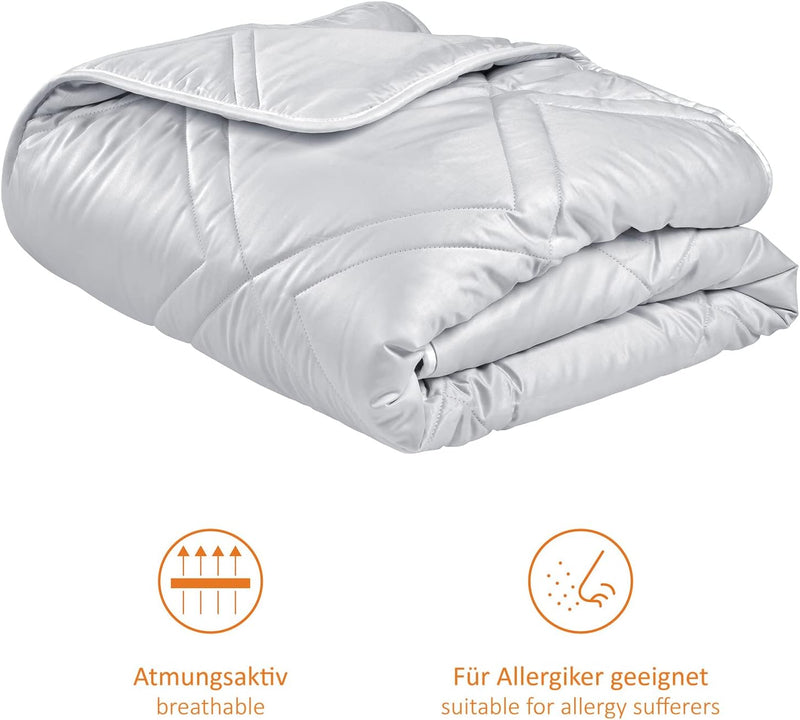 sleepling 196351 Nature 100% Kamelhaardecke, Steppdecke, warme Bettdecke Winterdecke, Ökotex, 155 x