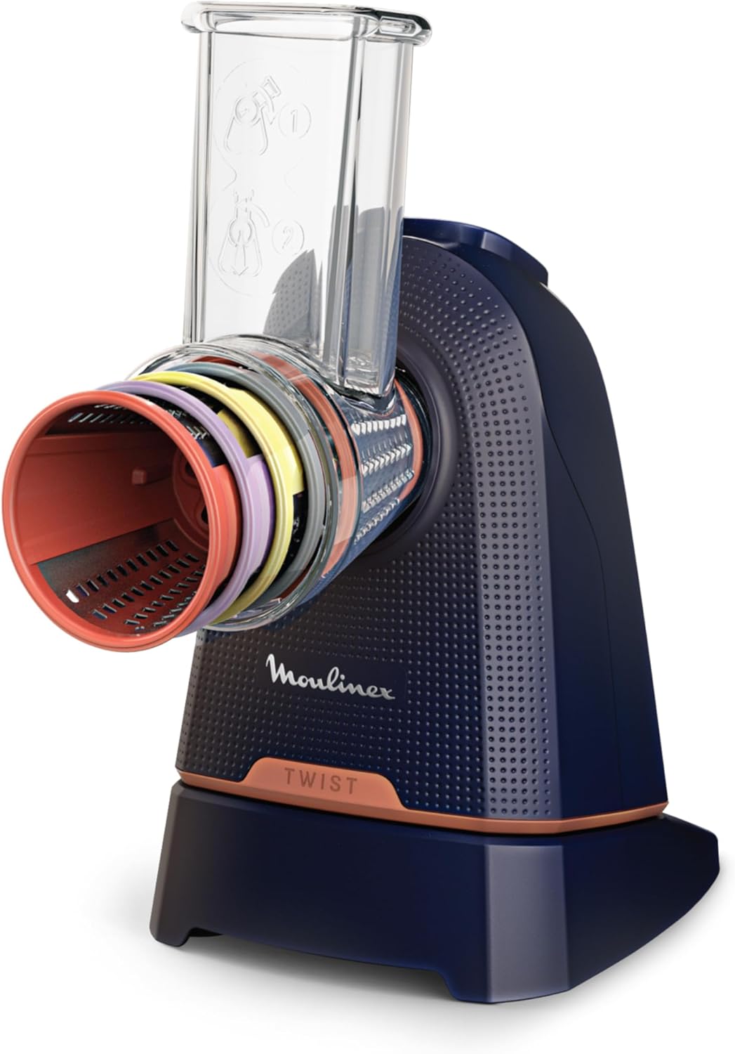 Moulinex Fresh Express Twist Multi-Zerkleinerer, 5 Funktionen, Schneiden, Zerkleinern, Reiben, Riffe