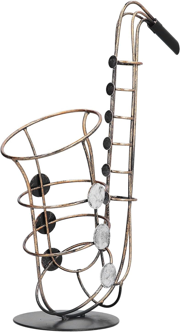 Saxophon Weinflaschenhalter, Flaschenhalter in Form eines Saxophons, Dekorativer Flaschenständer für