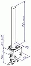 LINDY 40692 Tischhalterungsmodul, Höhe 45cm