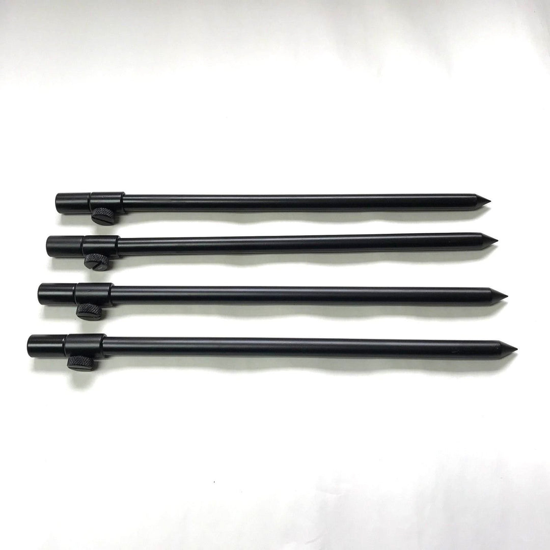 4 x 30-50 cm schwarze Karpfen-Grob-Aluminium-Banksticks Banksticks Banksticks Angeldeckel