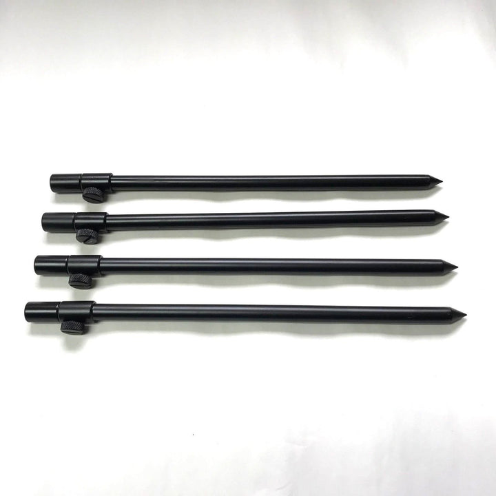 4 x 30-50 cm schwarze Karpfen-Grob-Aluminium-Banksticks Banksticks Banksticks Angeldeckel